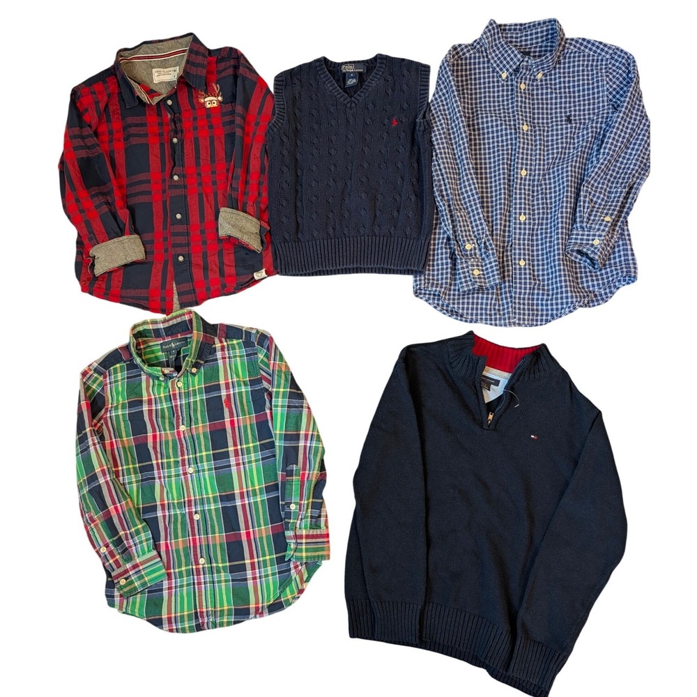Boys Designer Clothing Lot Polo Ralph Lauren Tommy Hilfiger Size 6 Bundle 5pc